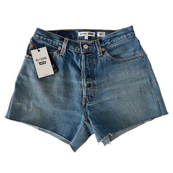 Re/Done Levi’s 90’s Low Slung Denim Shorts 23 - Picture 2 of 6